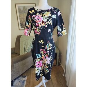 The Pretty Dress Company Women's Size 16 Dress Floral Super Pencil Dress Stretch
